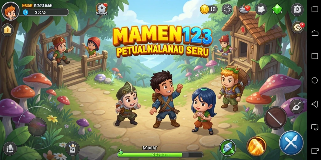 Screenshot gameplay MAMEN123 yang menampilkan momen petualangan seru.