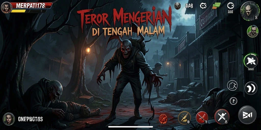 Tampilan gameplay yang menegangkan dan atmosfer horor yang pekat.