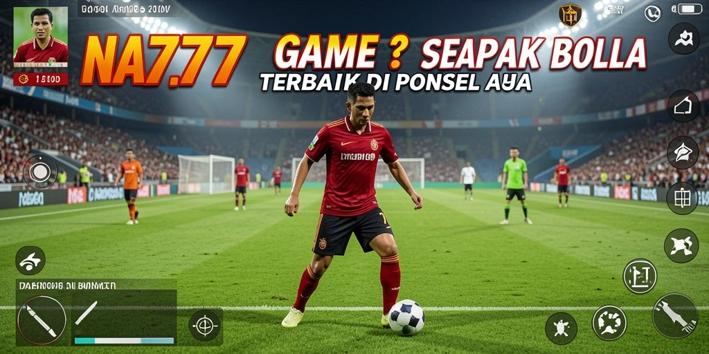 Tampilan gambar NA777 saat pertarungan sepak bola yang mendebarkan.