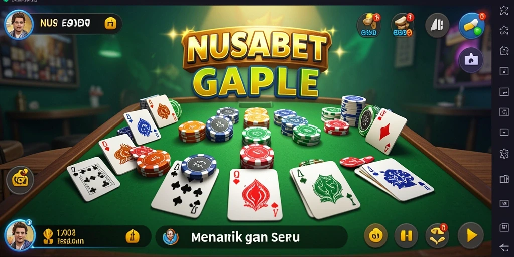 Gameplay seru NUSABET dengan tampilan yang menarik.