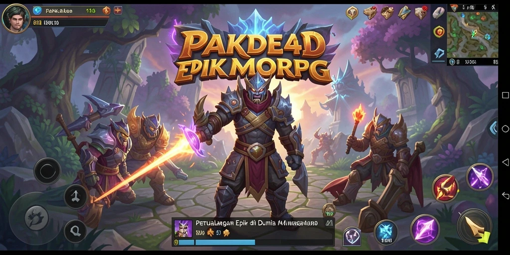 Tampilan gameplay PAKDE4D yang menakjubkan dalam petualangan MMORPG.