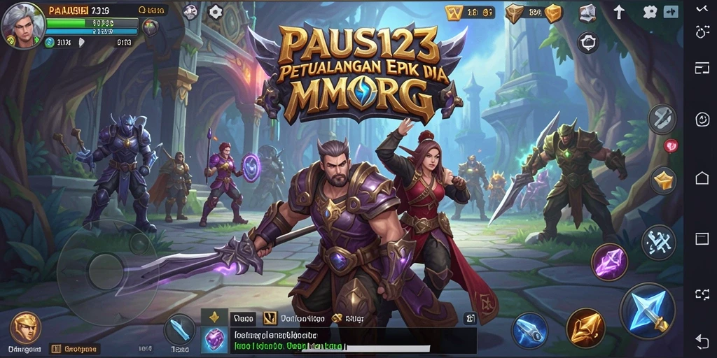 Gameplay PAUS123 yang seru dan interaktif dalam dunia MMORPG.