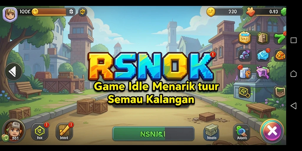 Tampilan gameplay <strong>RSNOK</strong> yang menarik dan penuh warna.