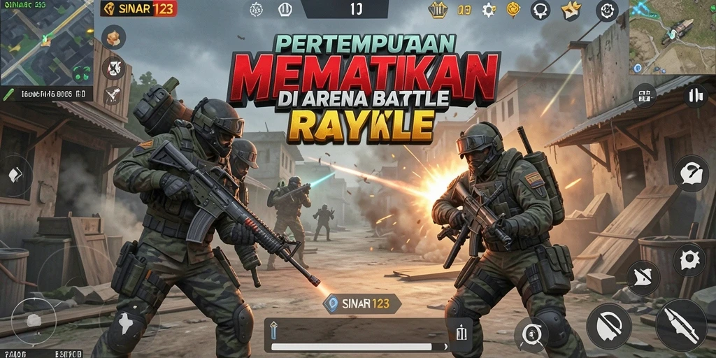 Tangkapan layar dari pertempuran mendebarkan di SINAR123.