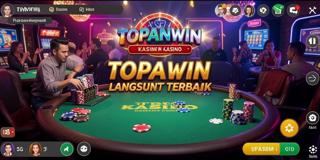 Tampilan menarik dari gameplay Live Casino di TOPANWIN.