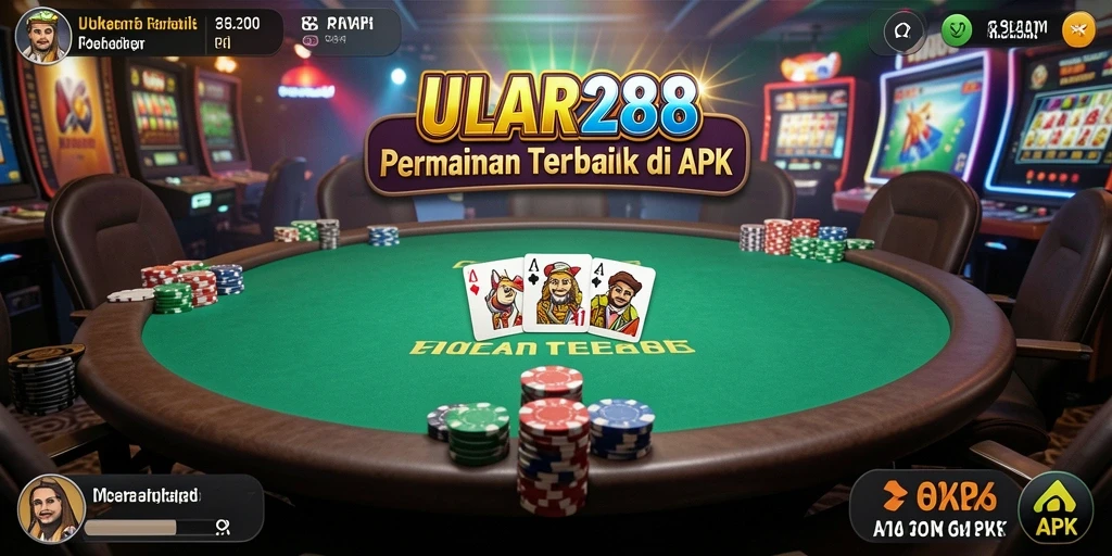Tampilan gameplay Poker yang seru di ULAR288.