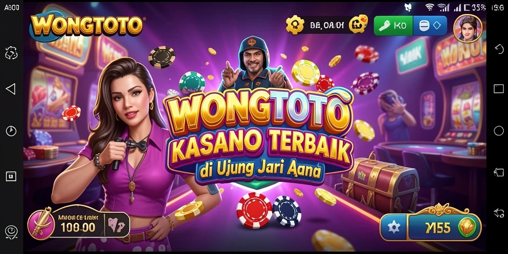 Tampilan permainan Kasino yang mendebarkan di WONGTOTO.