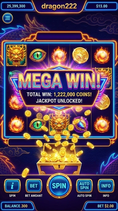 Tampilan antarmuka yang ramah pengguna dari dragon222.